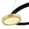 Cwi Lighting Deux Lunes LED Chandelier With Sun Gold & Black Finish 1215P20-2-625 - alternate 3